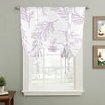 thumbnail image 2 of Pink Purple Tree Branches Balloon Curtains 63 Inch Length for Living Room/Bedroom, Farmhouse Nature Botanical Rod Pocket Privacy Door Curtains Decorative Tie Up Shade for Window 52"x63", 2 of 8
