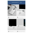 thumbnail image 3 of 2.5 Inches SATA3 to USB3. 1 SSD Solid Mechanical Notebook Hard Drive Box Type-C3.1 Mobile Storage Hard Drive Box Grey, 3 of 8