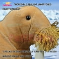 thumbnail image 3 of PuffPurrs Lifelike Walrus Plush Toy, Realistic Master of the Arctic Teddy Stuffed Animal, Cute Ocean Animal Unique Pillow Toy Gift, 30CM/11 Inch, 3 of 5