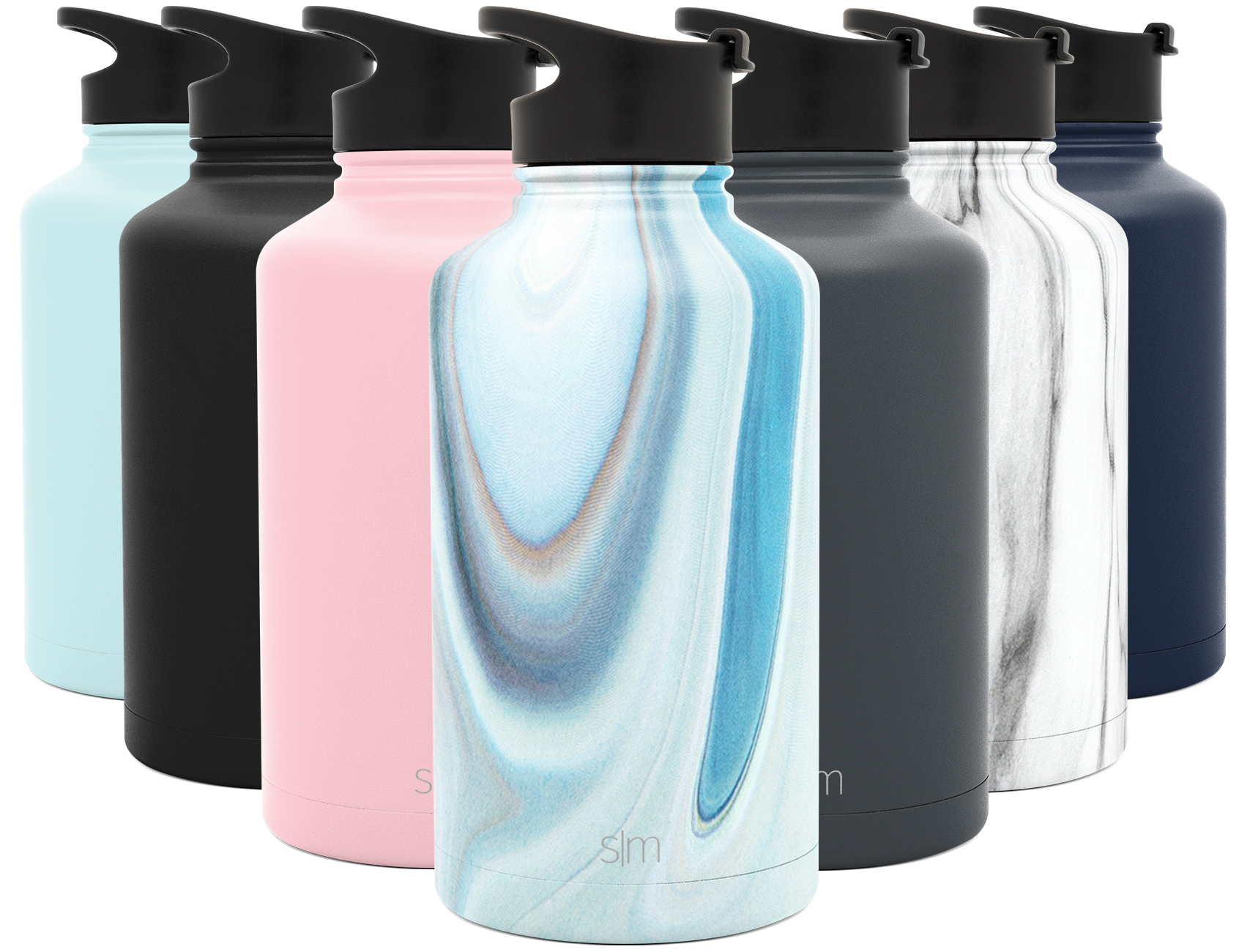 Simple Modern 64 Ounce Summit Water Bottle Stainless Steel Half