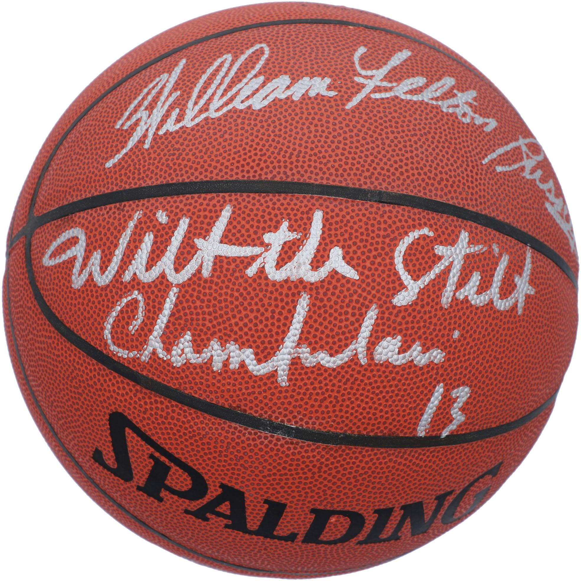 wilt chamberlain autographed basketball