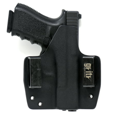 Gritr Holsters Universal Holster for Glock 17, 19, 22, 23, 26, 27, 31, 32, 33 (Gen 1-5) - OWB Holster - Outside The Waistband, Made in USA, KYDEX, Left