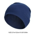 thumbnail image 2 of Skull Caps for Men Liner Unisex Solid Color Multifunction Headgear Sun Protection Hair Accessories Skiing navy blue, 2 of 6