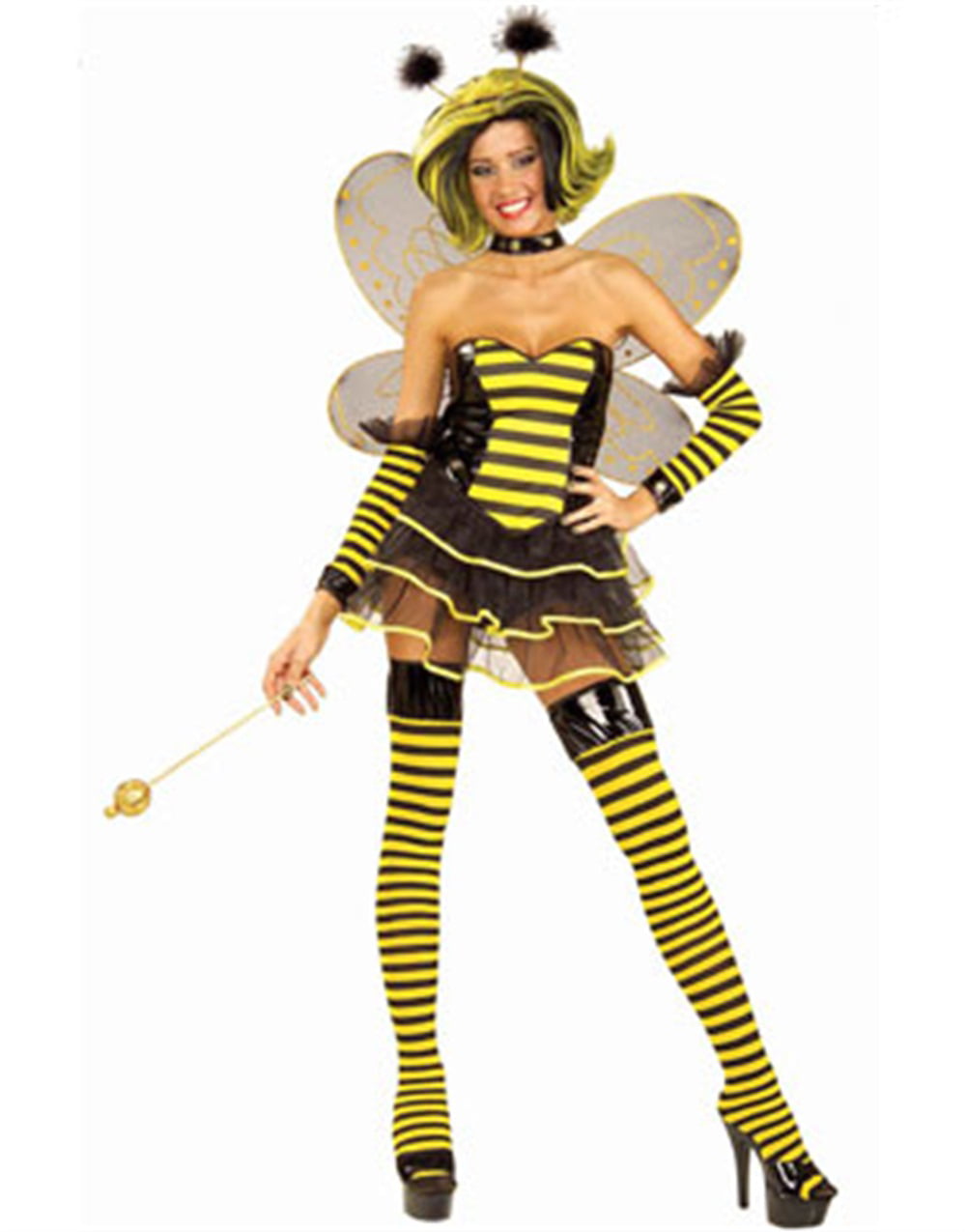 Kid Filles plus Little HONEY BUMBLE Queen Bee costume robe gant bandeau ailes 