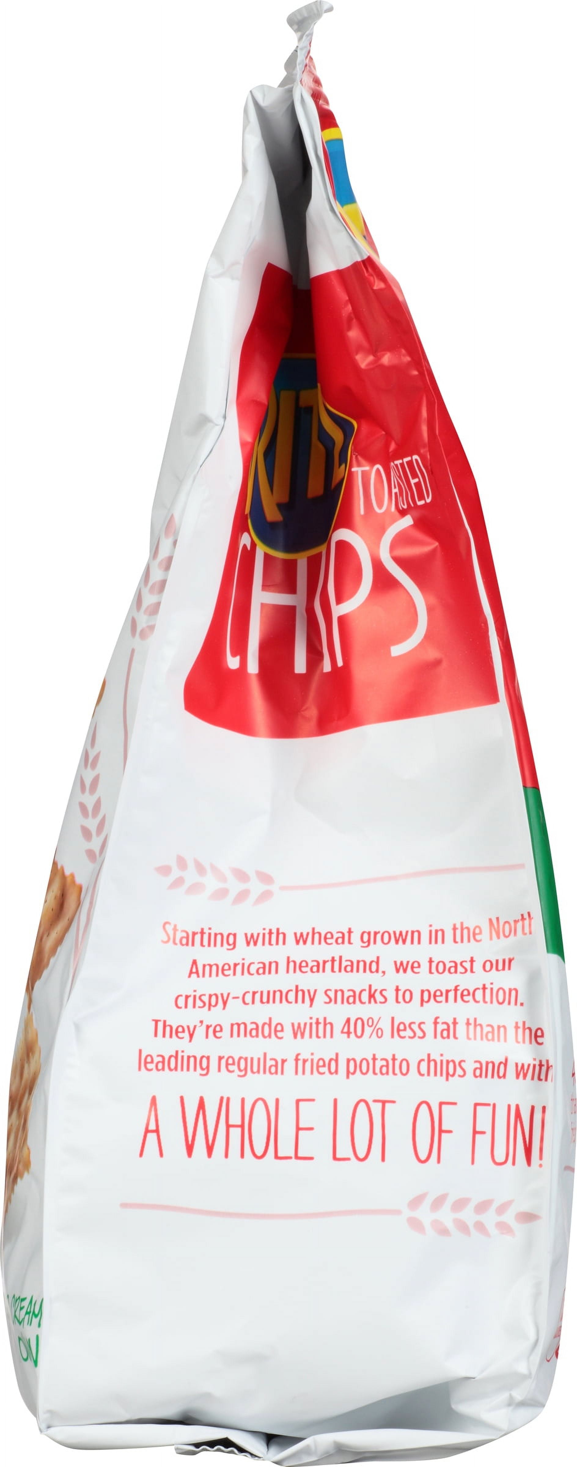 Nabisco, Ritz, Sour Cream and Onion, Toasted Chips, 8.1 oz, 40% Less Fat, Plastic Bag