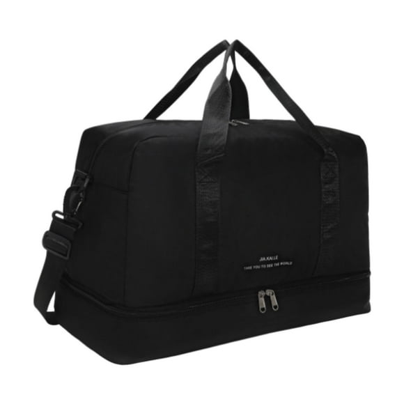 Bolsa de gimnasio, bolsa de mano portátil, bolsa de almacenamiento de equipaje, bolsa de hombro, bolsa de viaje Negro