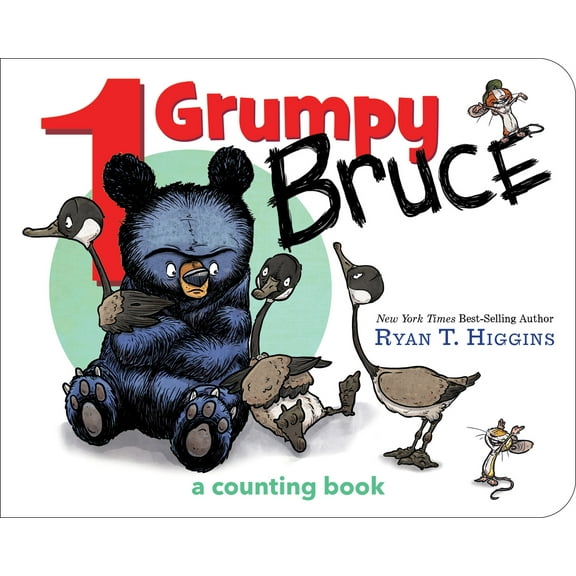 Pre-Owned 1 Grumpy Bruce: A Counting Board Book (Mother Bruce) Paperback