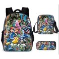 thumbnail image 1 of 3 Piece Set, Backpack, Pencil Case, Shoulder Bag, For Kids Pokemon Character, 1 of 2
