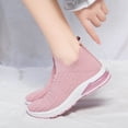 thumbnail image 1 of Zapatos informales transpirables de malla de primavera con cordones, zapatos deportivos de punto volador para mujer Wmkox8yii  shalkjhdk1139, 1 of 1