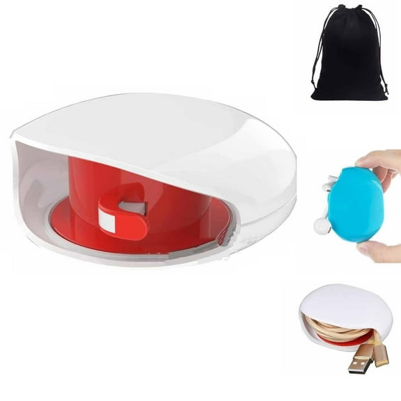 TUSANG Automatic Cord Winder, Automatic Cord Reel, Wire Storage Housekeeper, Automatic Cord Reel for Phone Cords, Retractable Cord Organizer for USB Cables, Headphone Cable, Data Charging Cable