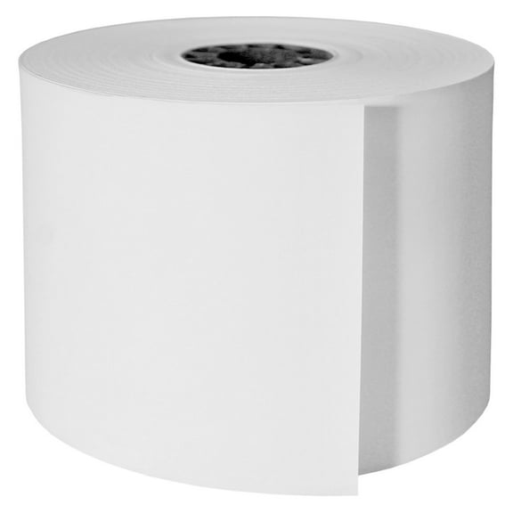 DayMark Safety Systems-IT112872 Paper Cash Register Tape Roll, 1-Ply, White (Case of 30),165' Length x 3" Width