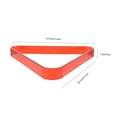 thumbnail image 2 of LOLIPPYY 2Pcs Red Triangle Billiard Rack Pc Material Perfect for Home and Pub Pool Games, 2 of 8