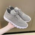 thumbnail image 6 of Big Size Women's Lightweight Walking Sneakers Casual Lace Up Flats Tennis Athletic Running Fashion Sport Shoes for Girls, 6 of 11
