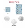 thumbnail image 7 of Spring Flowers Kitchen Dish Towels for Drying Dishes Set of 4, Pink Yellow Wildflowers Pastoral Botanical Blue Waffle Weave Microfiber Hand Tea Bathroom Towels Quick Dry & Absorbent Towel 15.7x23.6, 7 of 7