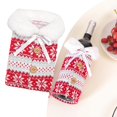 thumbnail image 4 of Fundas navideñas para botellas de , funda navideña de franela para , bolsa navideña para botellas de cena, mesa , decoracio Macarena Tapa de botella de vino, 4 of 8