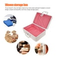 thumbnail image 3 of BRIGHTFUFU 1Set Decorative Suitcases White Plastic Woven Technology Large Capacity Storage Box for Adults, 3 of 8