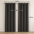 thumbnail image 4 of Cortinas Largas Con Aros 2.80 X 2.10 M Alfer Home Jgo 2 Pzas, 4 of 5
