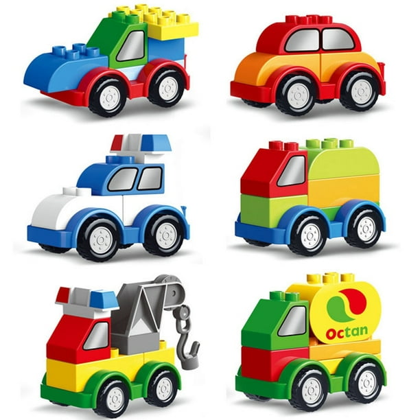 Gprince in Stock Delivery In Seconds Diy All Kinds Of Car Blocks Compatible With Lego Duplo Children s Educational Toys Birthday Gifts 5