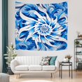 thumbnail image 5 of Boho Decor Washable Home Tapestry for Office Living Room Home Bedroom House 51x59 Inches Decorative Abstract Spiral Country Tapestry Kitchen Decorative Setbathroom Hand Country Tapestry, 5 of 5