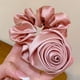 thumbnail image 3 of Anillo de pelo de rosa de satén para el intestino grueso, accesorios para el cabello de cuerda para el cabello de rosa dulce de súper hada de primavera y verano para mujeres coreanas, 3 of 6