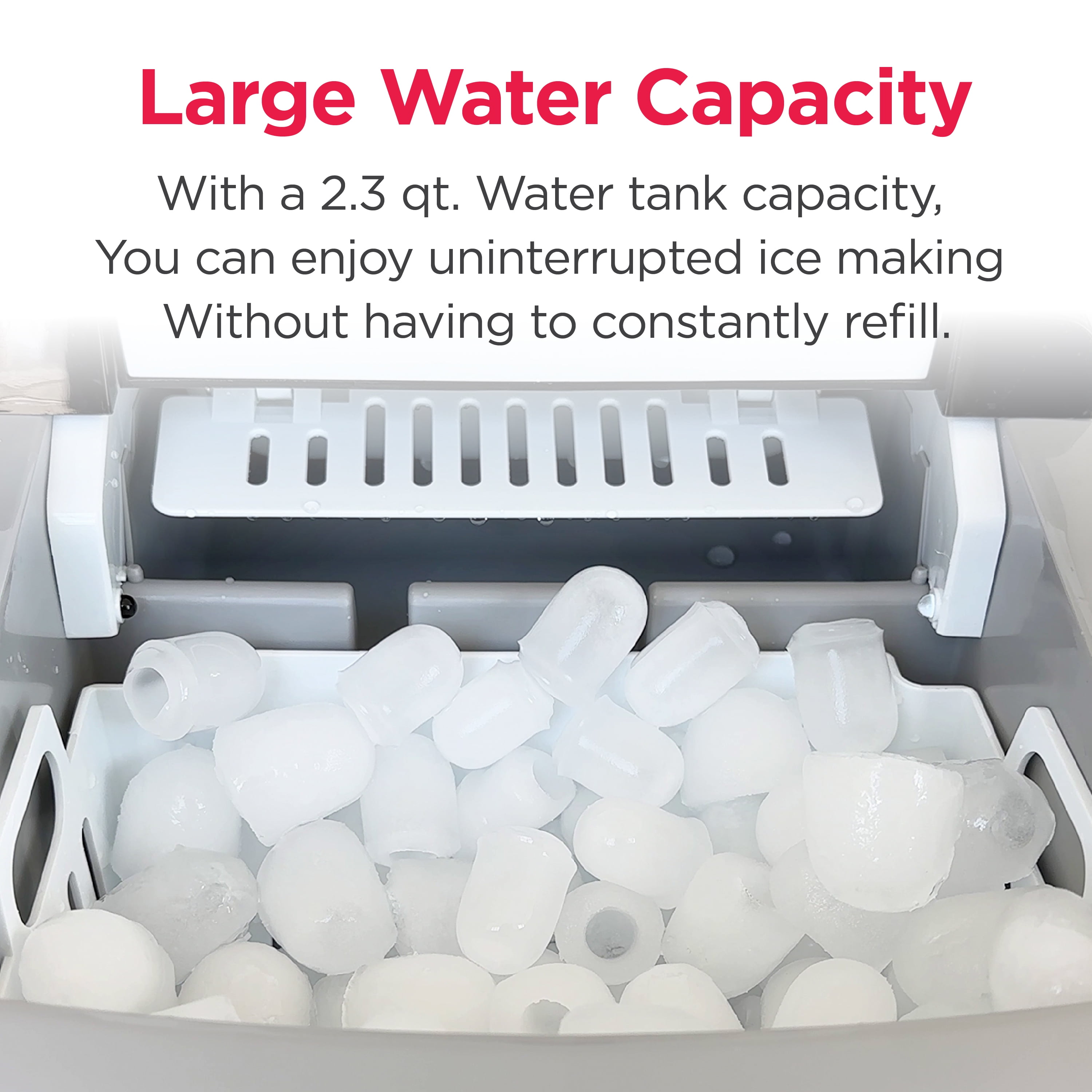 Frigidaire 26 lb. Countertop Ice Maker EFIC117-SS, Stainless Steel