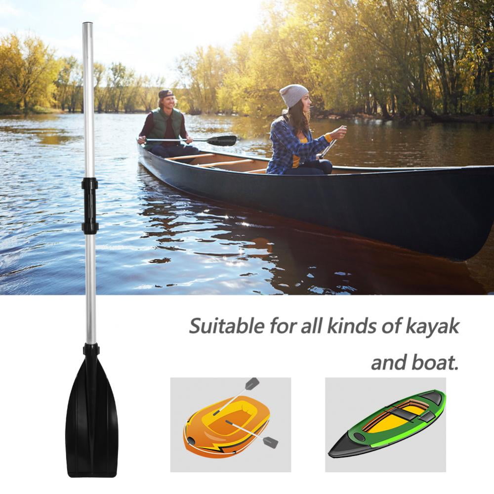 2Pcs Aluminum Detachable Afloat Kayak Oars Boat Rafting Canoe Paddle Accessories 