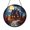 Stained Glass 5.9 Inch, variant on Stained Glass Haunted House Suncatcher, Round Window Hanging with Spooky Night Architecture, Halloween Inspired Gothic Decor for Living Space