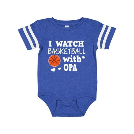 

Inktastic I Watch Basketball with Opa Gift Baby Boy Bodysuit