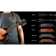 thumbnail image 2 of Ortega Guitars OSM-BK Leather Mandolin Strap w/ Soft Shoulder Pad, Black, 2 of 2