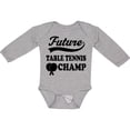thumbnail image 3 of Inktastic Table Tennis Future Champ Boys or Girls Long Sleeve Baby Bodysuit, 3 of 5