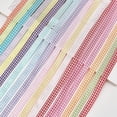 thumbnail image 3 of 59 Yards Gingham Polyester Ribbon 18colors 3/8 Inch x 3.28yards Plaid Tartan Fabric Craft Ribbon for Hair Accessories Craft and Gift Wrapping Party Decorations colorful DIY, 3 of 7