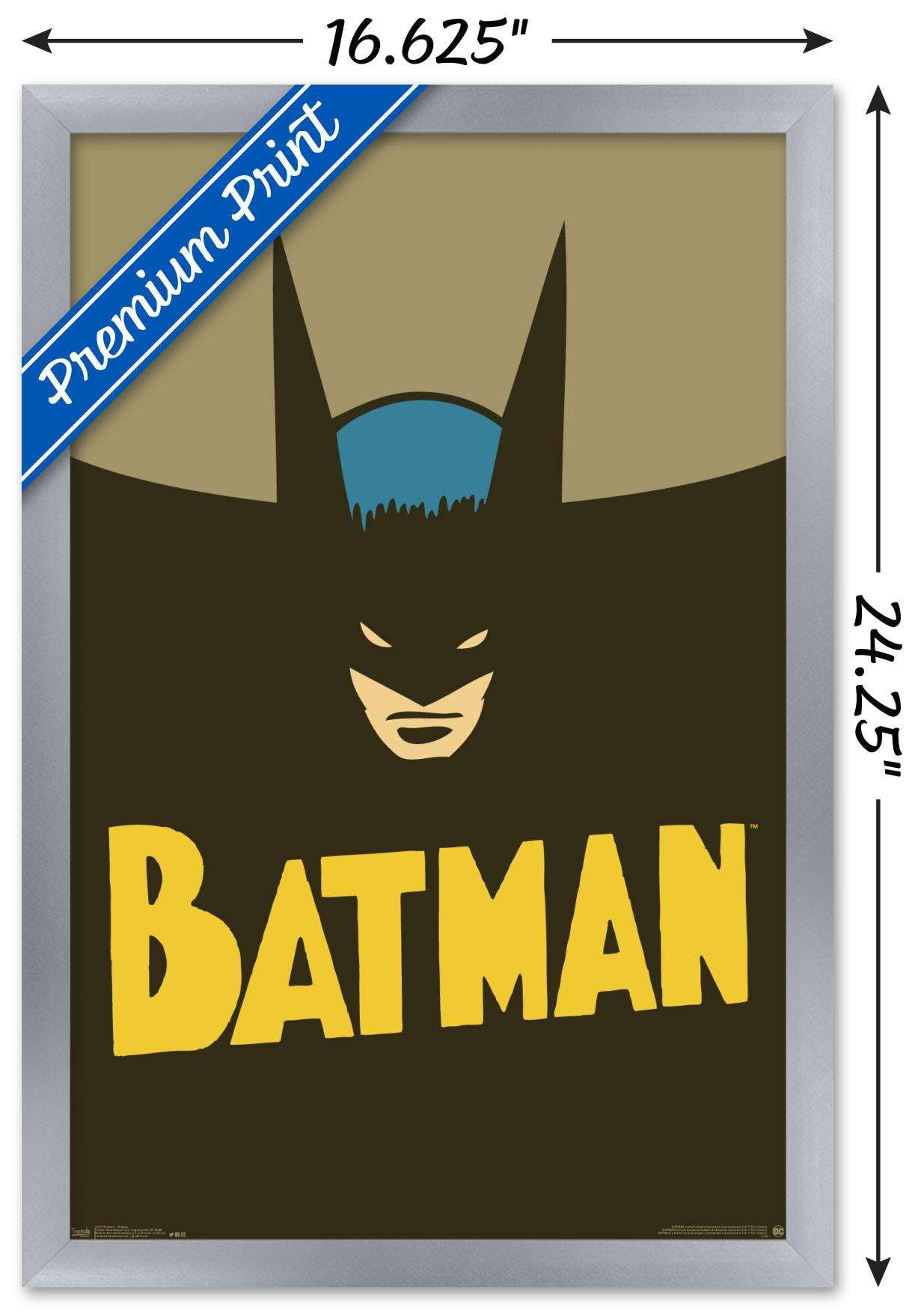 DC Comics - Batman - Vintage Wall Poster, 14.725" x 22.375", Framed