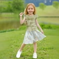 thumbnail image 6 of MKOSPLRT Girls' Tie Dye Tops Ruffle Sleeve Crew Neck Summer Shirts Casaul Loose T Shirts Breathable Going Out Tshirts 3-14 Years, 6 of 9