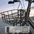 thumbnail image 1 of Cesta para Bicicleta, Portaequipajes Delantero Y Trasero para Bicicletas, Fácil Montaje, Cesta para Bicicleta con Marco de Aleación de Aluminio, Acces Tornillos negros, 1 of 8