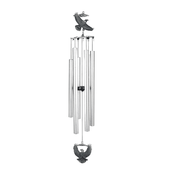 Wind Chime - 36in Eagle - Silver Tube