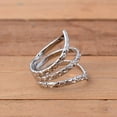 thumbnail image 6 of 925 Silver Chevron Ring Splint – Adjustable Midi Ring for Arthritis Relief, Stylish & Functional, 6 of 8
