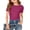F-37Hot Pink, variant on ZHOGXU Toddler Kids Girls T Shirts Short Sleeve Crew Neck Ribbed Solid Color Soft Comfortable Basic Top For Casual Daily Wear,Beige,9-10 Years