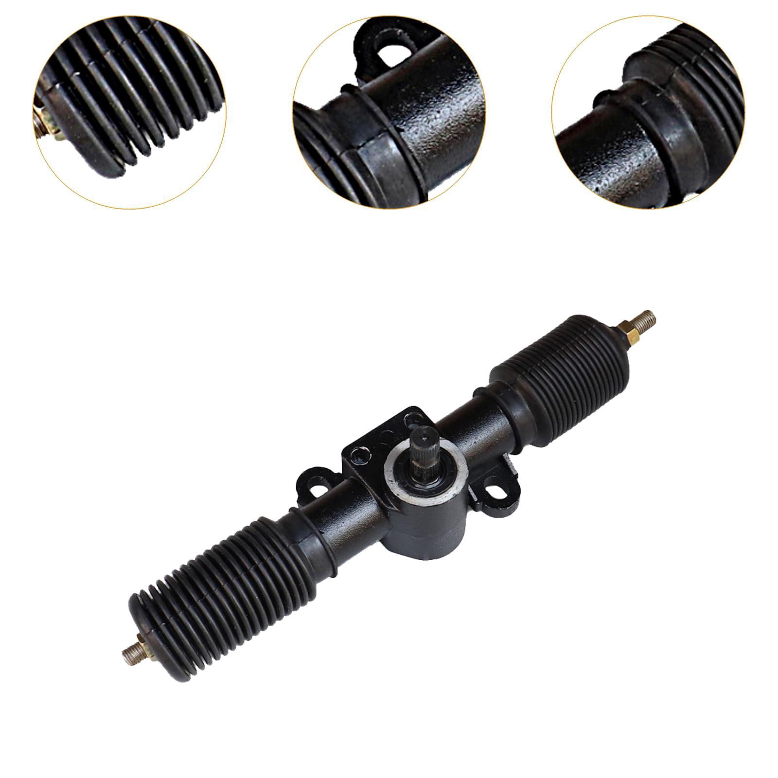 simhoa Power Steering Gear Pinion Assy Go Kart Accessories Steering Box Assembly for UTV Buggy Motorcycle ATV Karting Quad Bike 325mm A