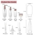 thumbnail image 2 of ZOUYUE 12 Pieces Shampoo Travel Bottles,TSA Approved Traveling Travel Size,Leak Proof Silicone Squeezable Spray Bottles Jars Travel Size Containers for Shampoo Conditioner Lotion Body Wash, 2 of 7