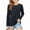 Navy, variant on Kids Girls Long Sleeve T Shirts Casual Lightweight Crewneck Pullover Tunic Tops Solid Color Loose Soft Tees Blouses 3-14 Years