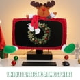 thumbnail image 3 of SEWACC Holiday Computer Monitor Cover Red with Elk Shape Decoration for Family 1Set Back to School, 3 of 6
