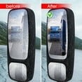 thumbnail image 6 of Happy Date 2PCS Protective Film for Car Rearview Mirror, Anti-vaho and Anti-glare Reflector, Nano Hydrophobic Films for Flood, for Large Truck, 6 of 9