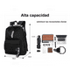 thumbnail image 3 of Mochila urbana A&D 08 color negro diseño liso 20L NEGRO, 3 of 5