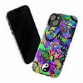 thumbnail image 3 of Psychedelic Hippie Phone Case, Neon Tie Dye Rainbow Y2K iPhone Cover, Trippy Rave Aesthetic Protective Case for iPhone 16 15 14 13 12 11 Pro Max Plus Mini, 3 of 6