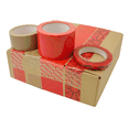 thumbnail image 3 of JVCC Tamper Evident Carton Sealing Tape [Instant Grab] (TEV-ST): 2 in. (48mm actual) x 55 yds. (Surface Printed Red with "OPENED VOID" message if removed), 3 of 5