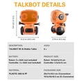 thumbnail image 3 of Dvkptbk Intelligent Robot Toy With Walkie Talkie Wireless Control Programming Mode, 3 of 7