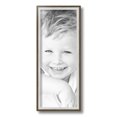 thumbnail image 2 of ArtToFrames 7x18" Silver with Stained Grey Picture Frame, Silver Wood Poster Frame, with Regular Glass and 2 (FBPL-4767), 2 of 7