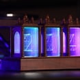 thumbnail image 4 of reloj tubo incandescente Adorno de luz ambiental tipo C carga DIY reloj de mesa de madera RGB decoración regalos, 4 of 7