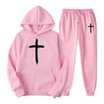 thumbnail image 1 of Men's Suits Product Category and Title Optimized for Performance Track and Field 2-Piece Hooded Sports Casual Running Set for Men, 1 of 2