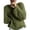 Army Green, variant on Women's Fuzzy Long Sleeve Sweater, Crew Neck Fluffy Textured Relaxed Pullover Top for Casual Fall and Winter Wear